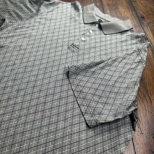Alan Flusser Golf Polo‎ - Geometric Gray -Xl